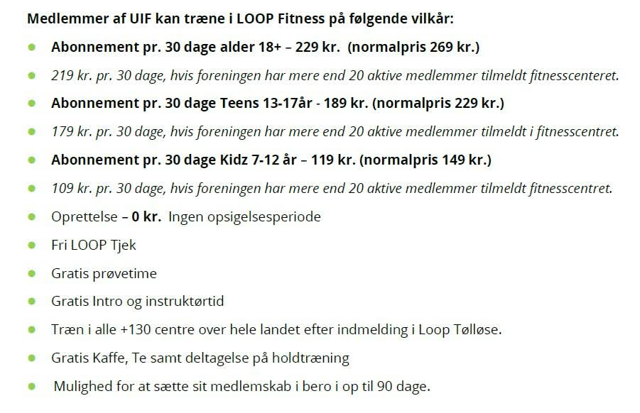 vilkår uif